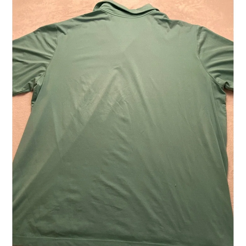 Adidas Mens 3XL Polo Shirt Teal Green Short Sleeve Golf Athletic Performance‎